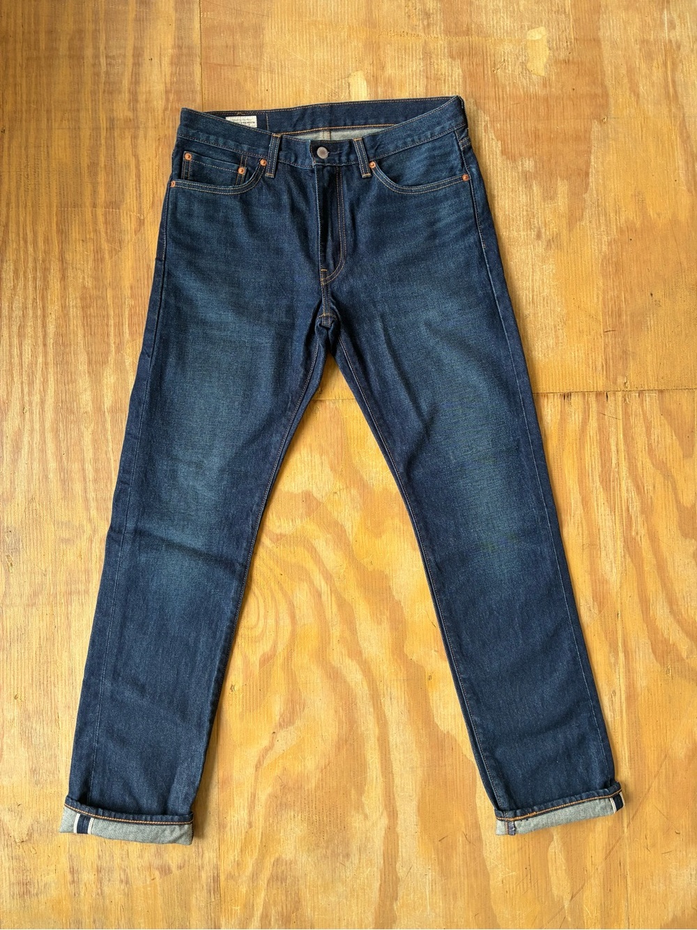 Levi’s Premium 511 Slim Selvege Jeans, Dark Blue 32W NEW!